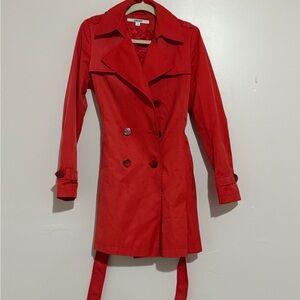 DKNY Red Women's Trench Coat